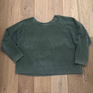 Conscious Clothing Varsity Top in Forest